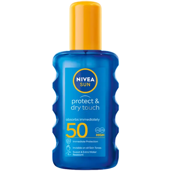Spray pentru protectie solara SPF50 Dry Touch Invisible, 200ml, Nivea