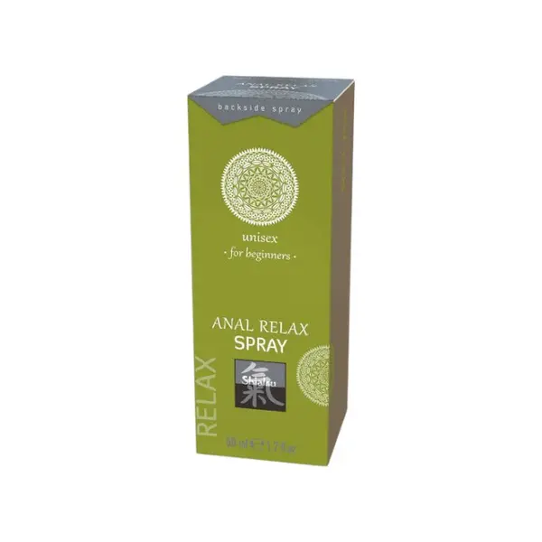 Spray pentru relaxare anală SHIATSU Anal Relax Spray, unisex, cu aloe vera, potrivit pentru începători, 50 ml