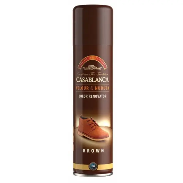 Spray pentru Restaurarea Culorii, Piele Nabuc, Maro, 200 ml, Casablanca
