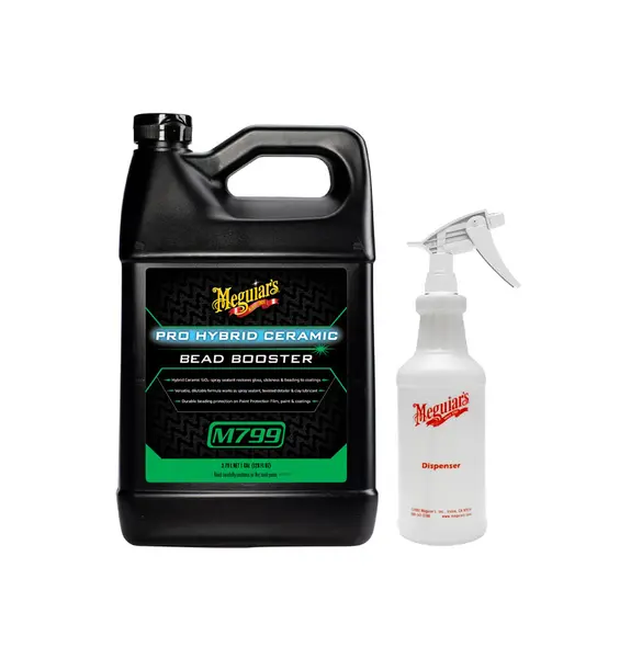 Spray protectie ceramica SiO2 MEGUIAR'S Bead Booster cu aplicator inclus 3.78L