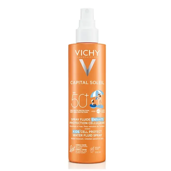 Spray protector SPF 50+ Kids Cell Protect Capital Soleil, 200 ml, Vichy