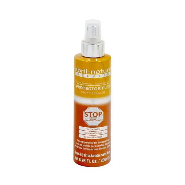 Spray regenerare cu protectie termica pentru par deteriorat Plex Stop Breakage Keratin Abril et Nature, 200 ml