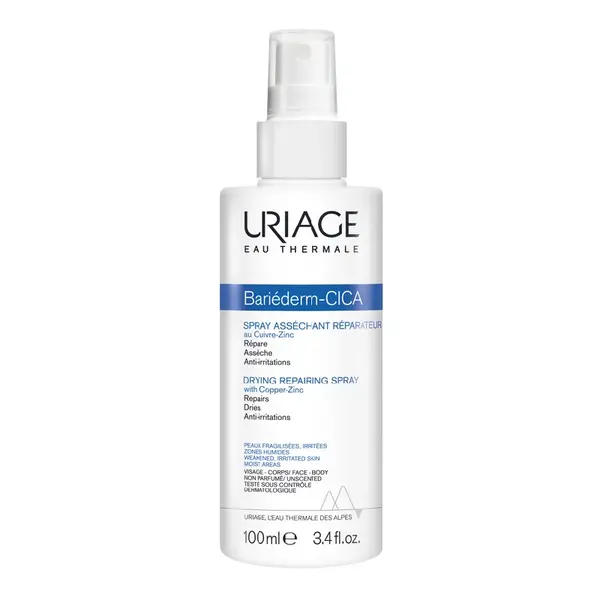 Spray reparator pentru pielea iritata Bariederm Cica, 100ml, Uriage