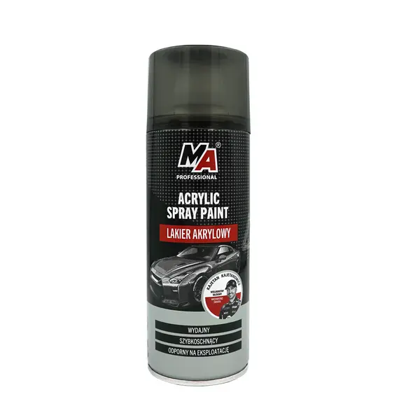 Spray vopsea acrilica negru lucios MA PROFESSIONAL 400ml