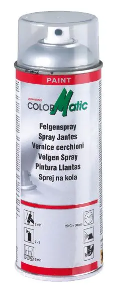 Spray vopsea argintie pentru jante COLORMATIC 400ml