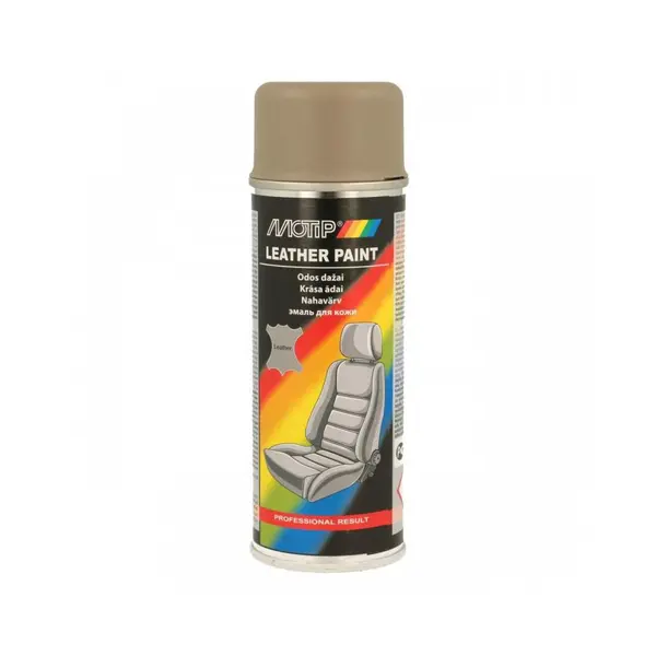 Spray vopsea bej/gri pentru piele MOTIP 382430 200 ml