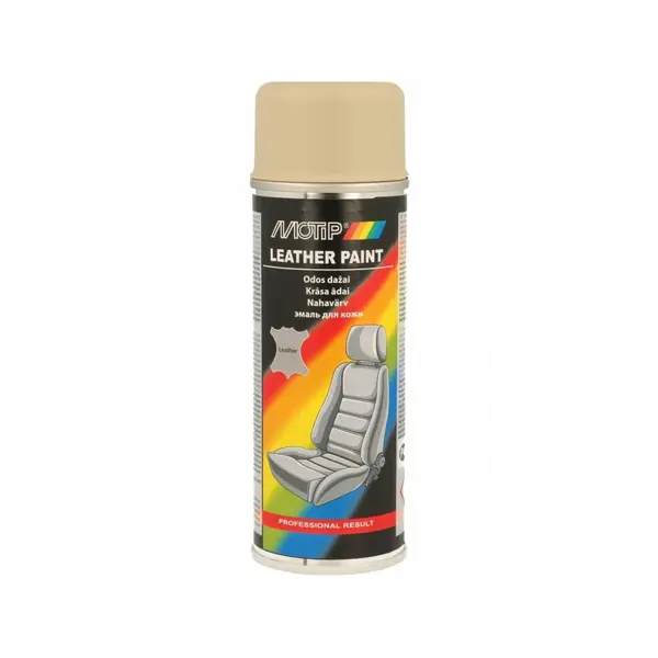 Spray vopsea bej pentru piele MOTIP 382433 200 ml