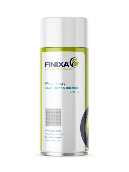 Spray vopsea jante culoare argintie intensa si ultrafina 400ml FINIXA