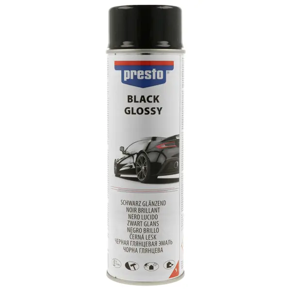 Spray vopsea negru lucios PRESTO 500ml