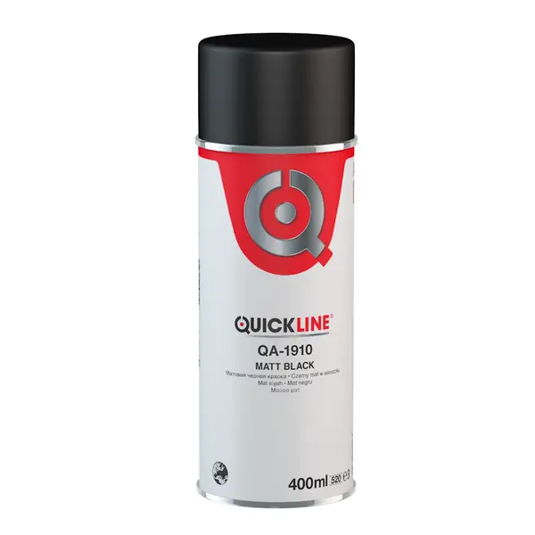 Spray vopsea negru mat QUICKLINE 400ml