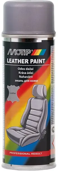 Spray vopsea pentru piele gri MOTIP Leather Paint 200ml