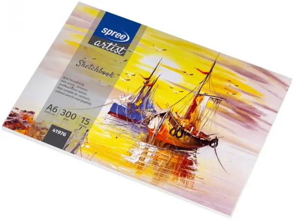 Spree caiet de schițe Artist - 15 x 10 cm, A6, 15 foi