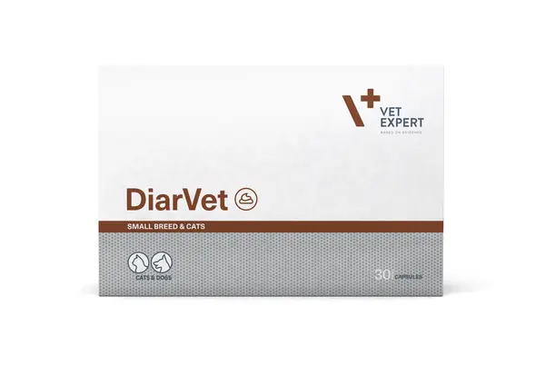 Sprijin rapid în gestionarea diareei la câini de talie mică și pisici, DiarVet Twist Off, Vet Expert, 30 capsule