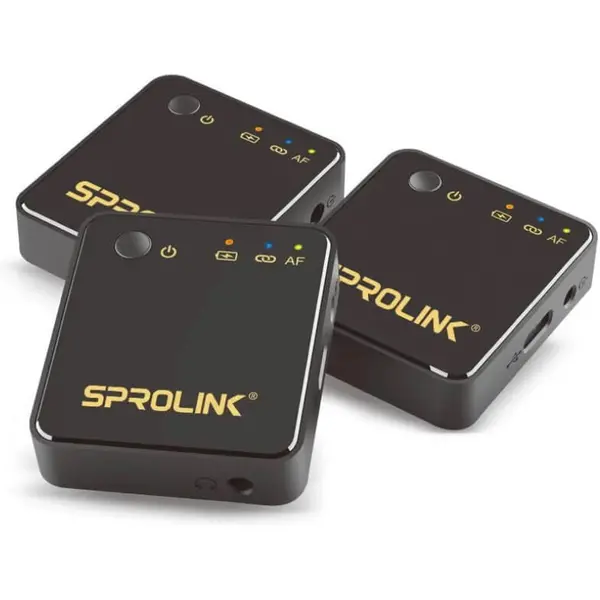 SPROLINK SPROLINK M1-Set Microfon Wireless,1 Transmitator+1 Receptor, pentru productie audio & video Live, audio-video conferinta