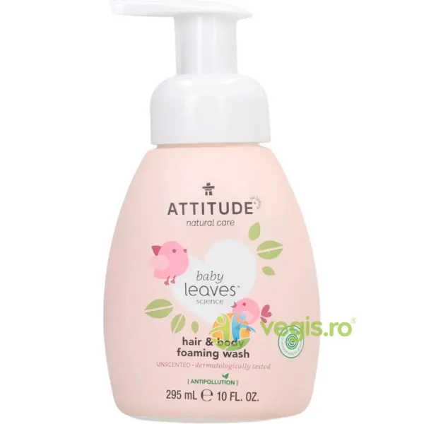 Spuma 2in1 pentru Par si Corp fara Miros Baby Leaves 295ml