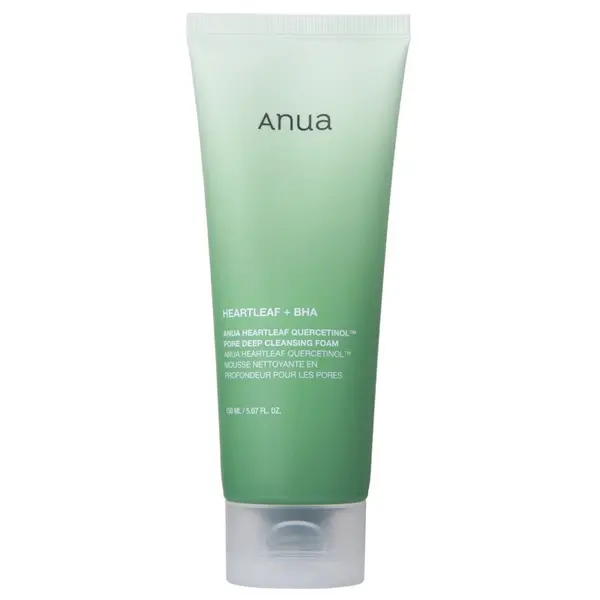 Spuma de Curatare, Anua, Heartleaf + BHA, Curata Porii in Profunzime, Indeparteaza Excesul de Sebum si Celulele Moarte, cu Houttuynia Cordata si Quercetin, 150ml