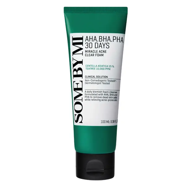 Spuma de curatare cu AHA BHA PHA 30 Days Miracle, 100 ml, Some By Mi