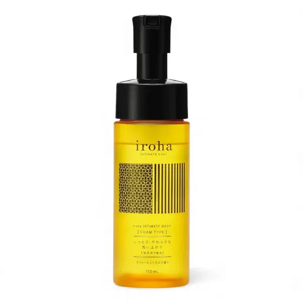 Spumă de curățare intimă IROHA Sweet Citrus, PH echilibrat, ingrediente hidratante, aromă de citrice dulci, 150 ml