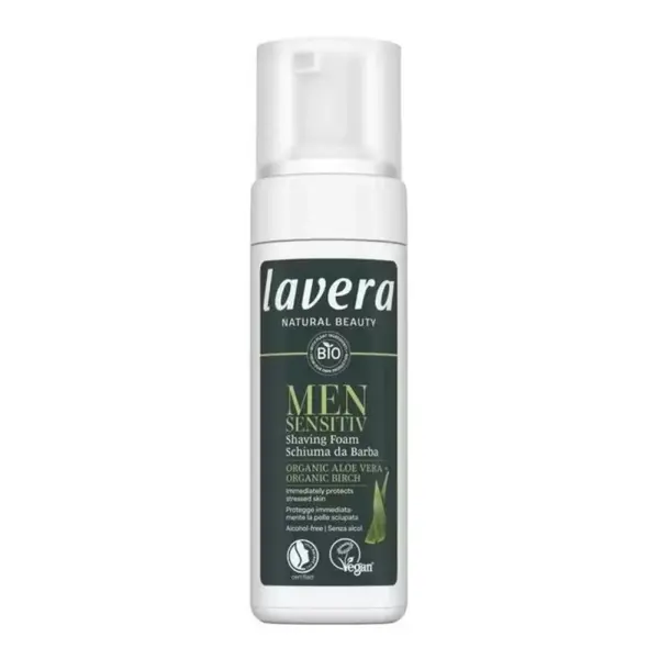 Spuma de Ras Bio cu Aloe Vera si Mesteacan, Lavera, 140 ml