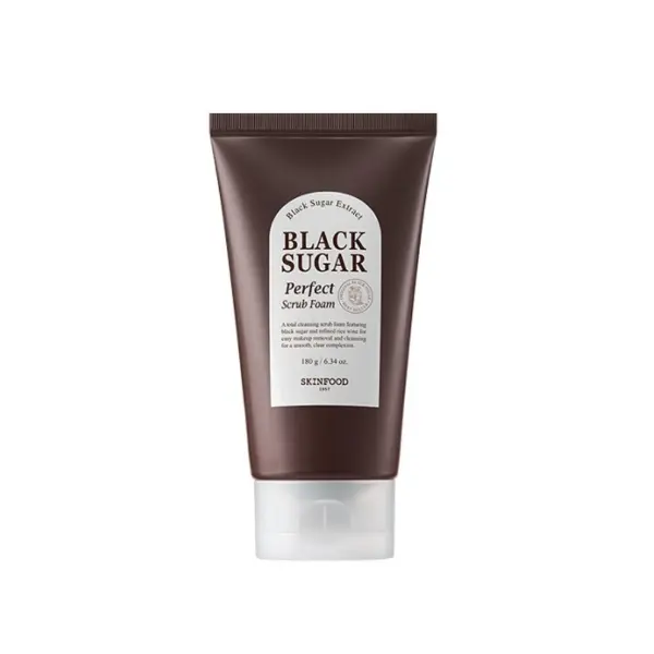 Spuma exfolianta cu zahar negru, 180g, Skinfood