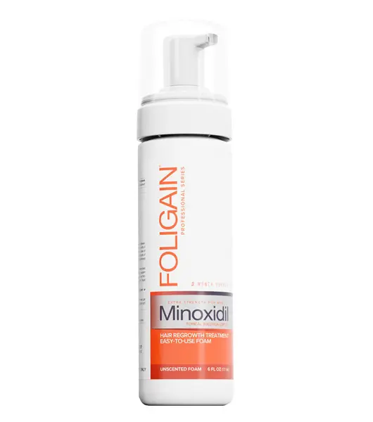 Spuma pentru Cresterea Parului, Foligain, Minoxidil 5%, Tratament pentru 3 Luni, 177ml