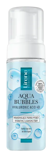 Spuma pentru curatare faciala cu acid hialuronic Aqua Bubbles, 150ml, Lirene