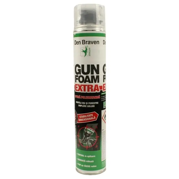 Spuma Poliuretanica Gun Foam Extra, Aplicare cu Pistol, 750 ml