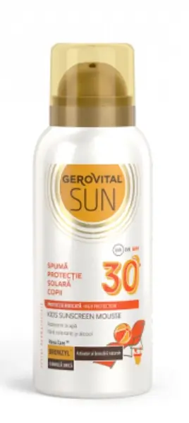 Spuma protectie solara copii SENSITIVE SPF 50, 150ml - Gerovital Sun