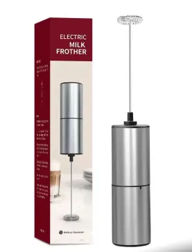 Spumator lapte electric portabil tip mixer cafea cappuccino alimentare pe baterii