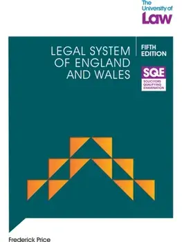 SQE Legal System of England and Wales 5e. 5 New edition, Paperback/Fred Price