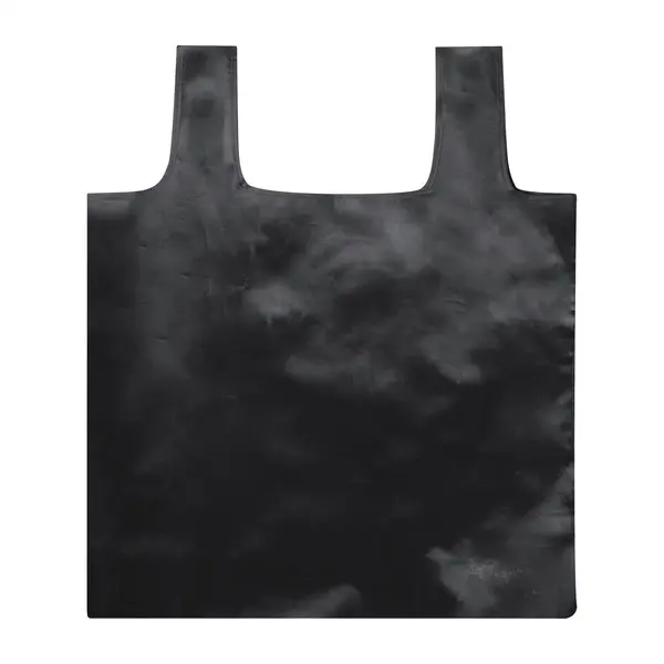 Squber geantă de cumpărături pliabilă, material reciclat RPET - negru