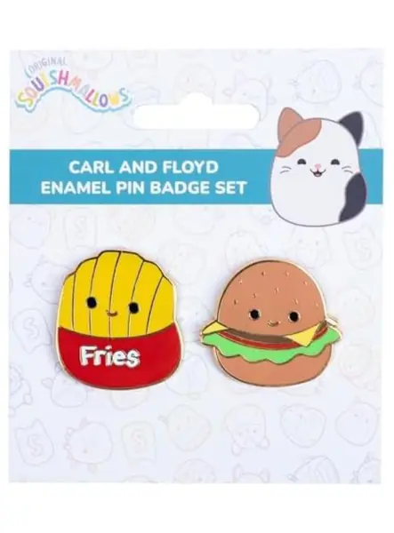 Squishmallows Pin Badges Carl & Floyd