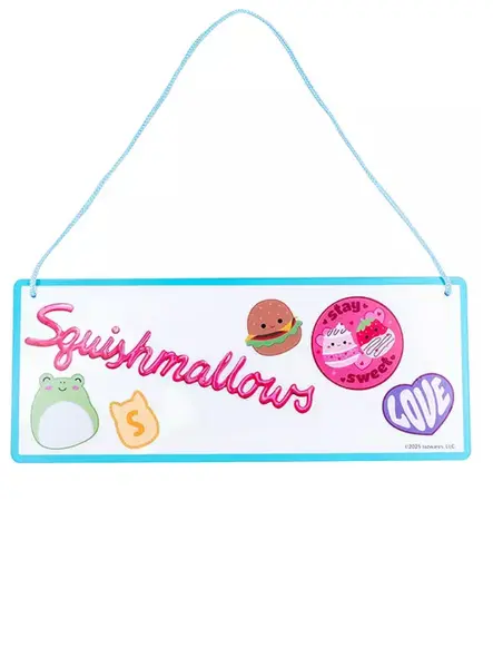 Squishmallows Room Sign With Wall Decals