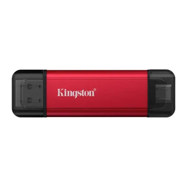 SSD Extern Kingston, 2TB, USB-A USB-C, Rosu/Negru