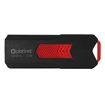 SSD portabil Platinet PMFPPD1024, 1TB, USB 3.2 (Negru/Rosu)