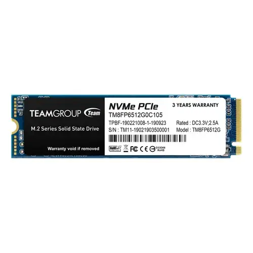 SSD TeamGroup MP33 Pro, capacitate 1TB, PCI Express 3.0 x4 , M.2 2280, NVME