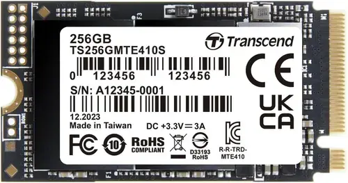 SSD Transcend 410S, 256GB, M.2 2242, PCIe Gen4 x4, NVMe