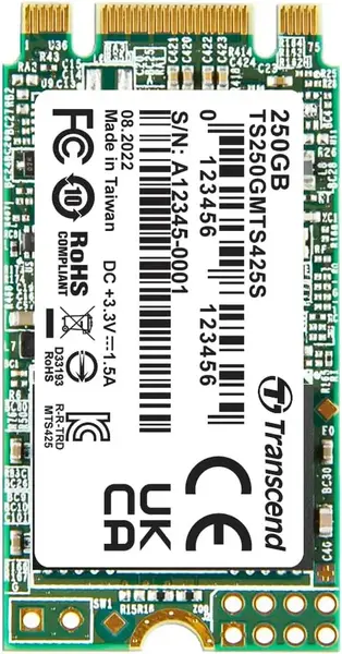 SSD Transcend MTS425S, 250GB, M.2 2242, 3D NAND, SATA3