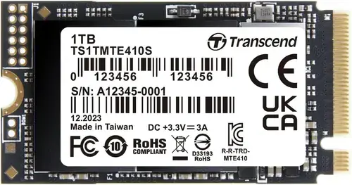 SSD Transcend TS1TMTE410S, 1TB, M.2 2242, PCIe Gen4 x4