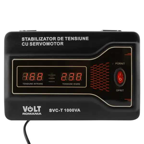 Stabilizator automat de tensiune cu servomotor 1000VA Volt Romania precizie 3%