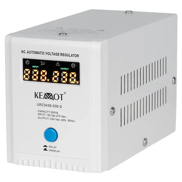 Stabilizator de tensiune automat 500 VA 350 W, 2 x Shucko, 150 - 270 V AC, Monofazat, 90 x 179 x 112 mm