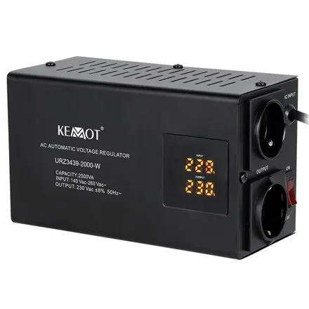Stabilizator de tensiune cu relee 2000VA / 1400W KEMOT URZ3439-2000