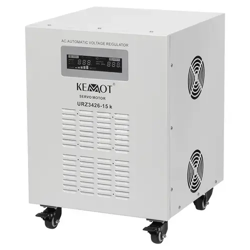 Stabilizator de tensiune servomotor KEMOT URZ3426, 15000VA/10500W (Alb)