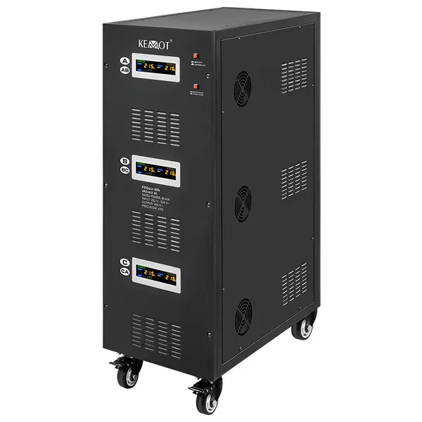 Stabilizator de tensiune servomotor trifazat 80 KVA, afișaj LCD, PROAVR-80K Kemot