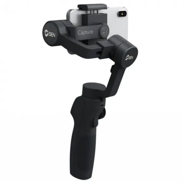 Stabilizator gimbal pe 3 axe iSEN Capture 2S, Auto face tracking, Control zoom, Time lapse, 4000mAh