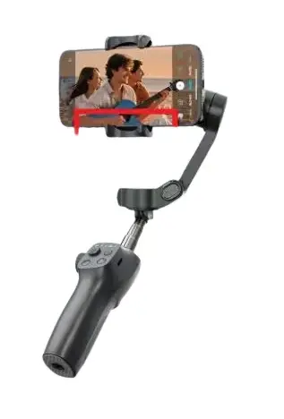 Stabilizator Telefon iSEN CM8 Standard Edition, Gimbal 3 Axe, Negru, Bluetooth, Baterie 2600mAh, Tripod Inclus, Telecomanda