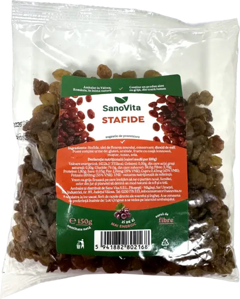 Stafide, 150g, SanoVita
