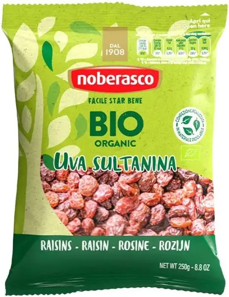 Stafide bio, 250 g, Noberasco