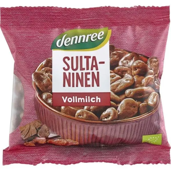 Stafide in ciocolata cu lapte, eco - 100 g
