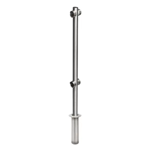 Stalp intermediar pentru suport balustrada K-KIKO, inox, ingropat